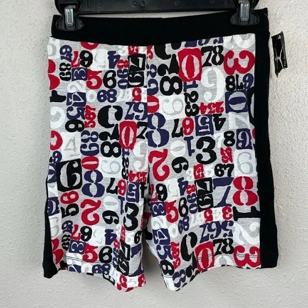 NWT Danskin Numbers Shorts and Matching T-Back Bra Size L